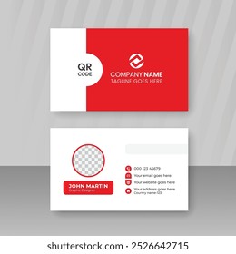 Modern professional creative business card design vector template