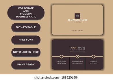 modern professional creative corporate business card design template