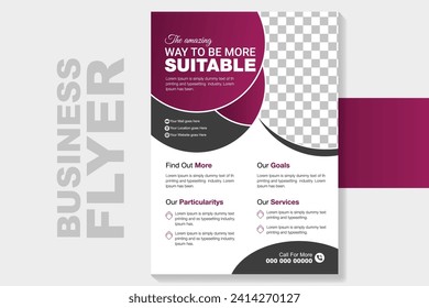 It’s a modern, professional, creative and eye-catchy Corporate Business Flyer Template.