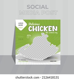 Modern Professional Creative Victor Unique Food Social Media Template or a Banner design. Square Poster Design Or Visual Cover Presentations Easy to Use a Company.