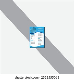 Modern professional curriculum vitae template design