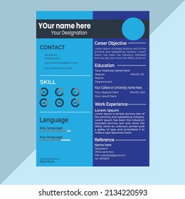 Modern  and professional CV design template design