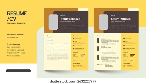 Modern and professional CV Resume Template