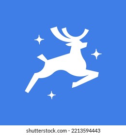 Modern professional deer silhouette icon.