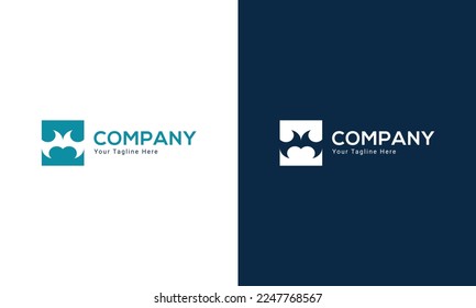 Modern professional dental love and care logo template for medical, clinic