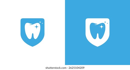 Modern and professional dental protection logo design