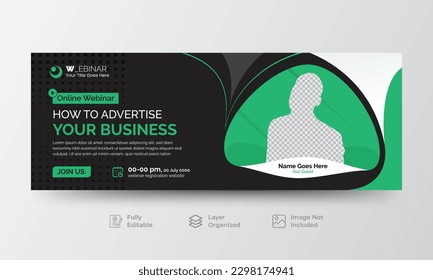 Modern Professional Digital marketing social media Facebook cover or web banner template.
