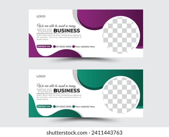 Modern Professional Digital marketing social media Facebook cover or web banner template.