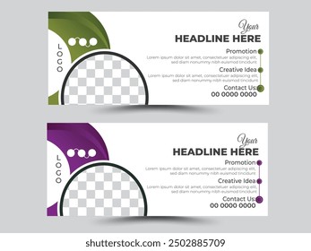 Modern Professional Digital marketing social media Facebook cover or web banner template.