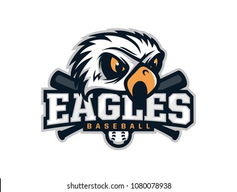 Modern professional emblem eagles for baseball team
