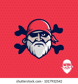 Modern professional emblem pirates  for american football team