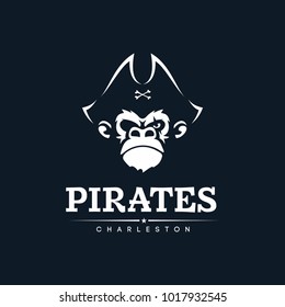 Modern Professional Emblem Pirates Monkey For American Football Team