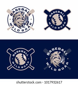 modern professional emblems set for baseball game tournament 