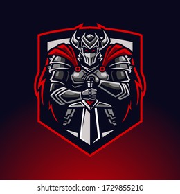 Modern professional evil knight logo design