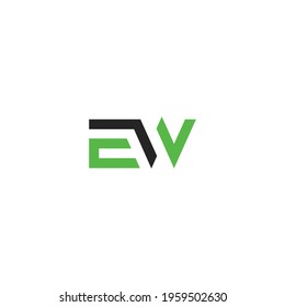 Modern and professional EW letter initials logo design