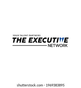 Modern and professional executive network logo design