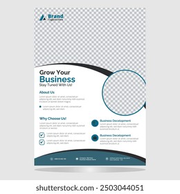 It’s a modern, professional and eye-catchy Corporate Business Flyer Template. This Template is best suitable for your any Business. All elements are 100% editable and customizable.