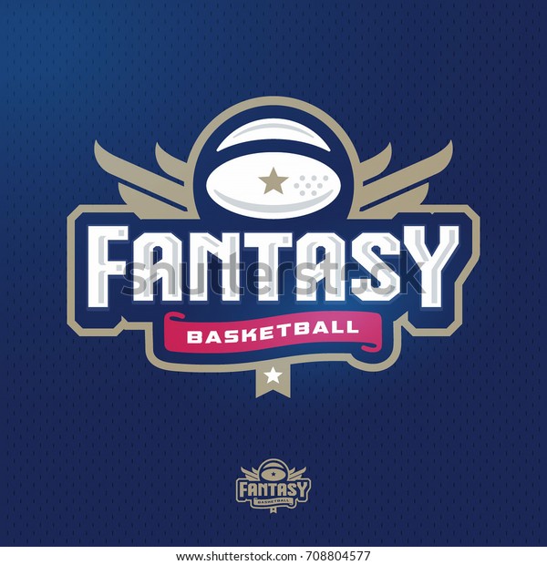 現代のプロのファンタジーバスケットボールのスポーツテンプレートロゴデザイン のベクター画像素材 ロイヤリティフリー