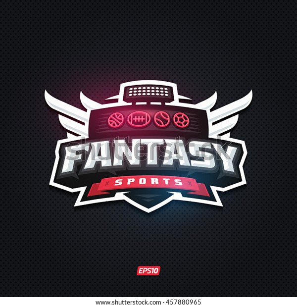 Modern\
professional fantasy sports template logo\
design