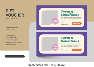 Modern and Professional Fashion Gift Voucher and coupon