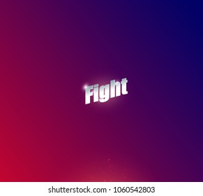 Modern professional fighting poster templates logo design with fist. vector illustrations.