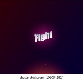 Modern professional fighting poster templates logo design with fist. vector illustrations.