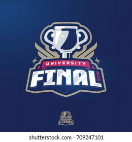 Modern professional final cup logo template design