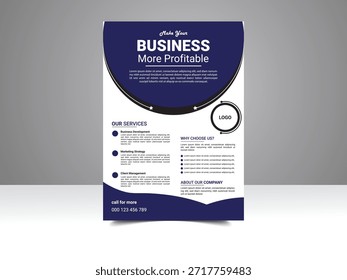 Modern and professional flyer design suitable for business promotion, marketing campaigns, events, and corporate advertising. Clean layout with eye-catching typography, print-ready and fully editable for multiple commercial uses.