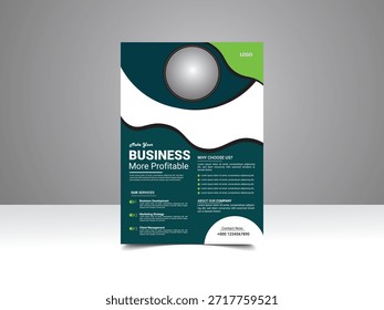 Modern and professional flyer design suitable for business promotion, marketing campaigns, events, and corporate advertising. Clean layout with eye-catching typography, print-ready and fully editable for multiple commercial uses.