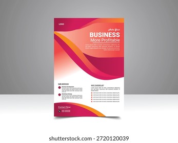 Design de panfleto moderno e profissional adequado para promoção de negócios, campanhas de marketing, eventos e publicidade corporativa. Layout limpo com tipografia atraente, pronto para impressão e totalmente editável para vários usos comerciais.