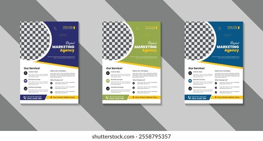 Modern, Professional Flyer Design Template for a Company in United States, Clean And Stylish with simple Flyer Vector Design