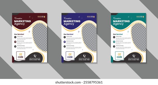 Modern, Professional Flyer Design Template for a Company in United States, Clean And Stylish with simple Flyer Vector Design