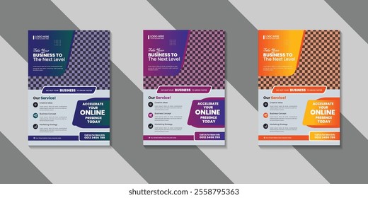 Modern, Professional Flyer Design Template for a Company in United States, Clean And Stylish with simple Flyer Vector Design