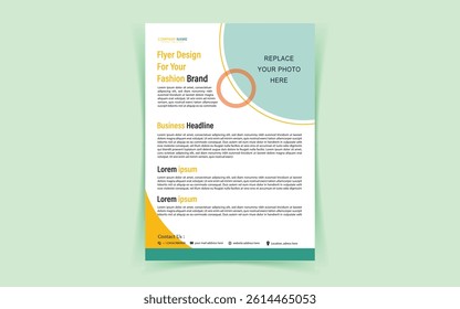 Modern Professional Flyer Template | Editable eps and Vector Layout