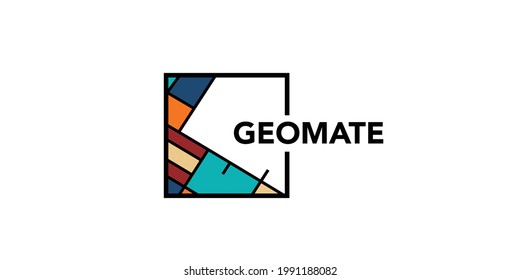Modern and professional geographic theme logo design 1