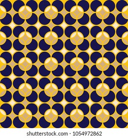 modern professional geometric vector seamless flowers pattern 