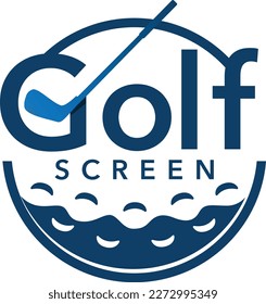 Logo de la plantilla de golf profesional moderna