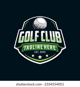 Modern professional golf template logo design for golf club