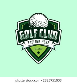 Modern professional golf template logo design for golf club