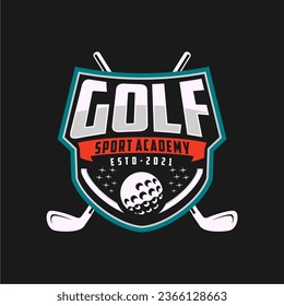 Modern professional golf template logo design for golf club