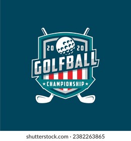 Modern professional golf template logo design for golf club