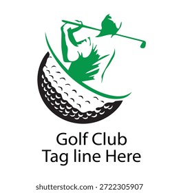 Diseño de logotipo de Plantilla de golf profesional moderno para club de golf Victor Element