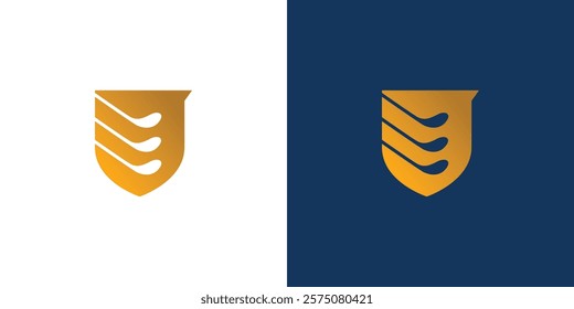 Modern and professional golf  warranty logo design with elegant gold accents
