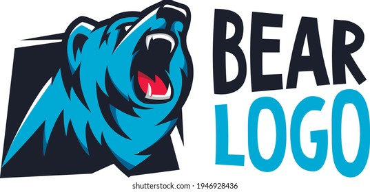 Modern Professional Grizzly Bear Logo For A Sport Team