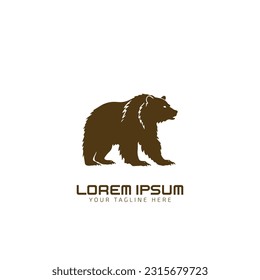 Modern professional grizzly bear logo vector icon