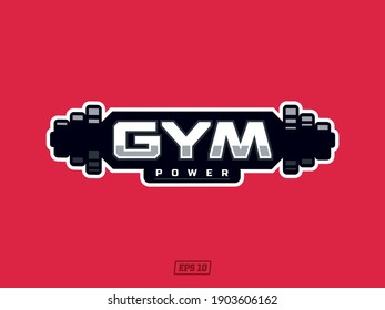 modern professional gym sport theme logo emblem