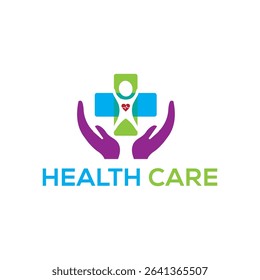 Modern and professional healthcare logo design, perfect for clinics, hospitals, and wellness centers. Features clean medical icons like crosses, hearts, or stethoscopes with soothing colors to reflect
