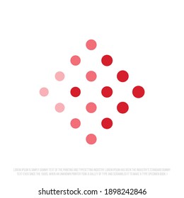 Flecha de icono profesional moderna en estilo tecnológico
