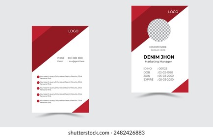 Modern Professional ID card design template.