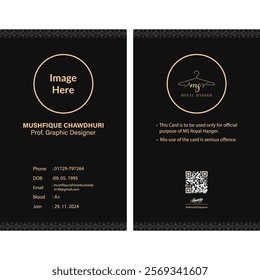 A modern and professional ID card design for corporate branding